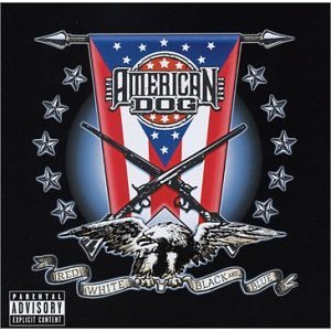 AMERICAN DOG - Red white black and blue
